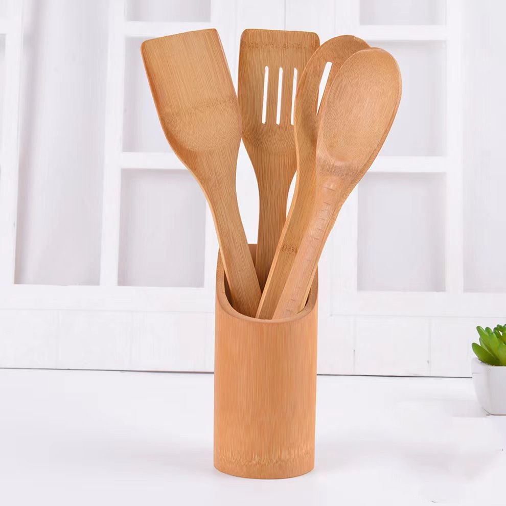 5 in 1 Wooden spoon set