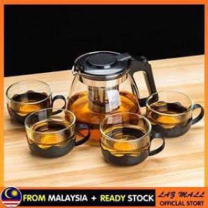 5 in 1 Glass teapot set