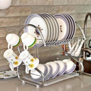 Stainless plate rack