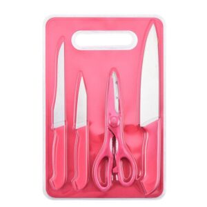 chopping board + knife set