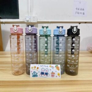 Transparent Water Bottle 1L